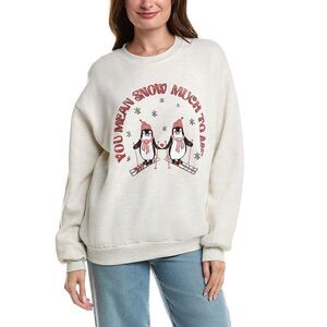 Project Social T Womens  Snow Much To Me Sweatshirt, Grey